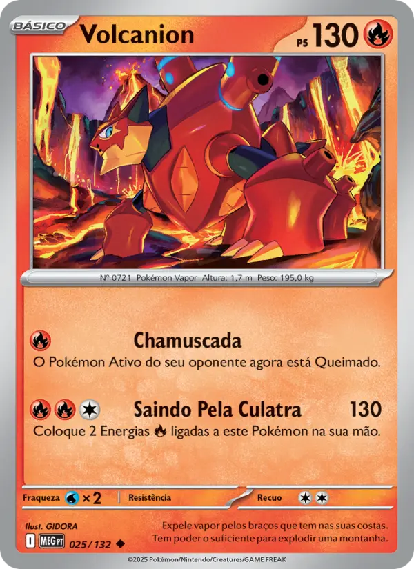 Carta Volcanion, nº 025 de Megaevolução