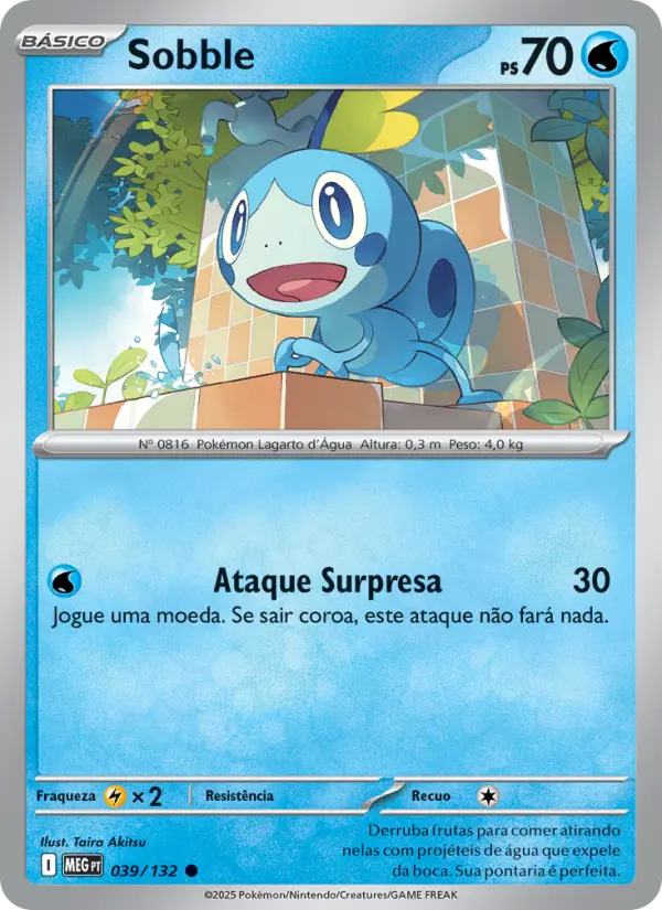 Carta Sobble, nº 039 de Megaevolução