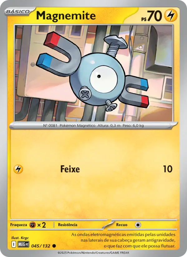 Carta Magnemite, nº 045 de Megaevolução