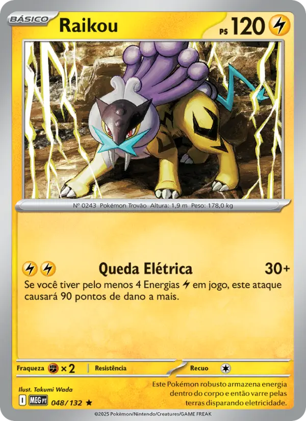 Carta Raikou, nº 048 de Megaevolução