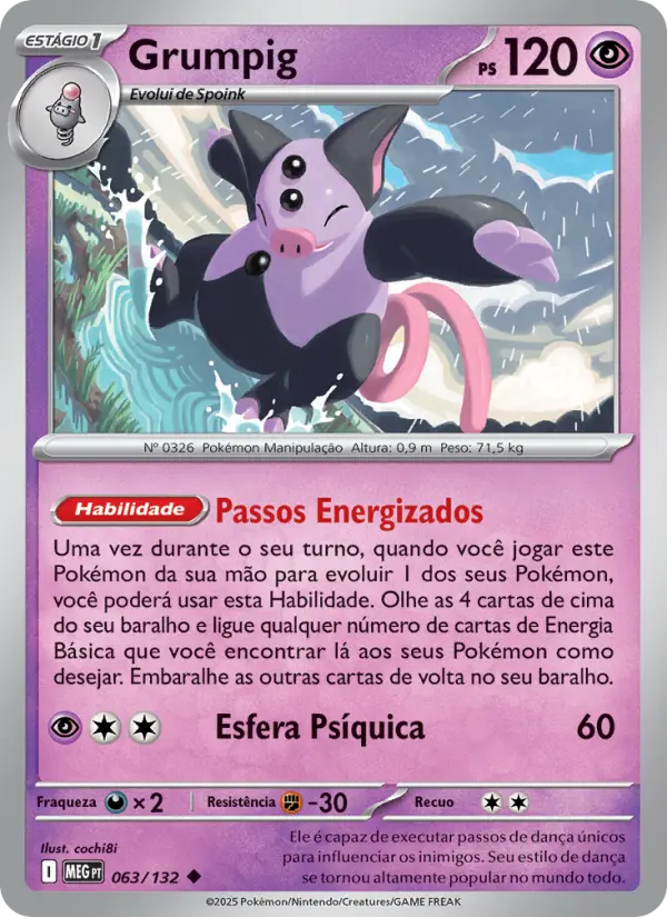Carta Grumpig, nº 063 de Megaevolução