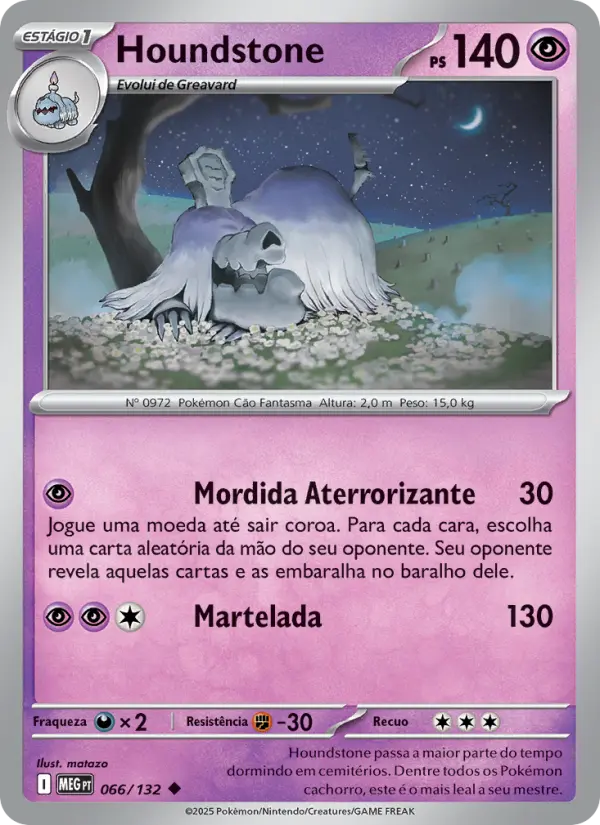 Carta Houndstone, nº 066 de Megaevolução