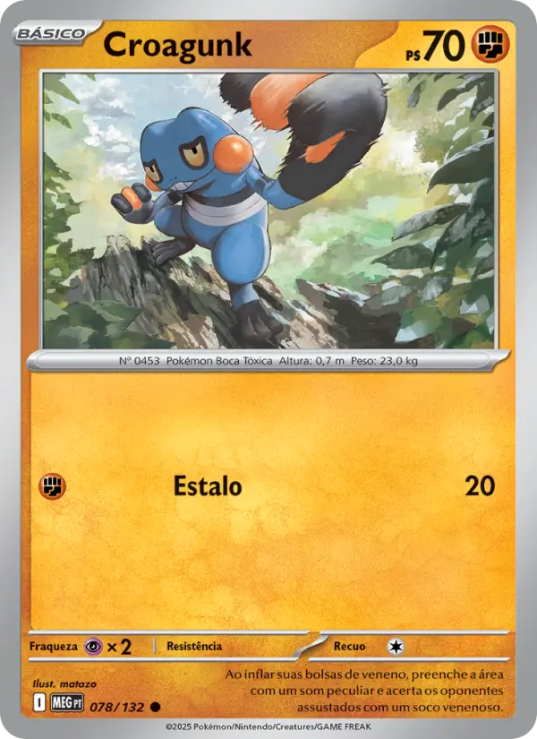 Carta Croagunk, nº 078 de Megaevolução