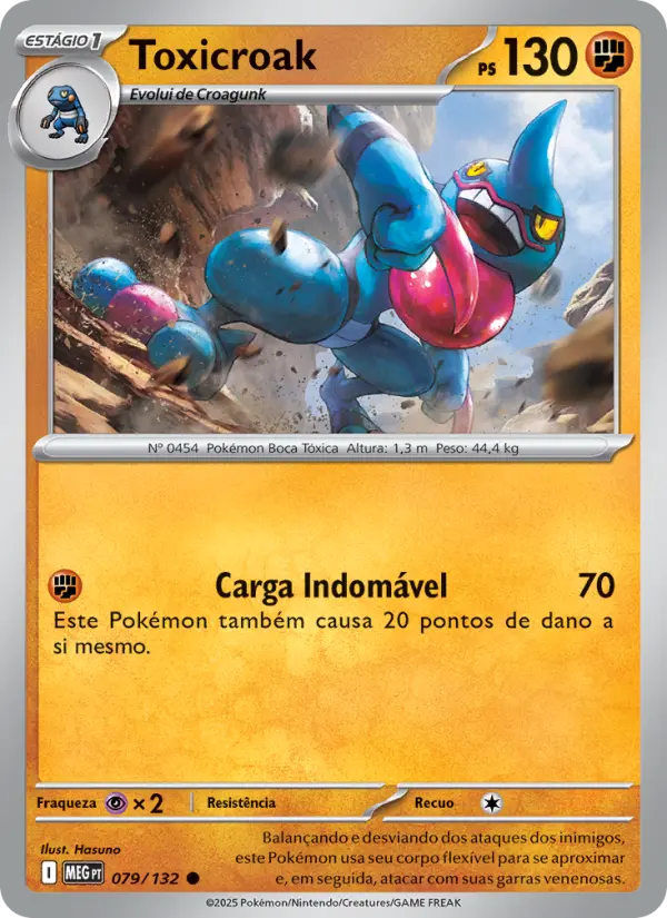 Carta Toxicroak, nº 079 de Megaevolução