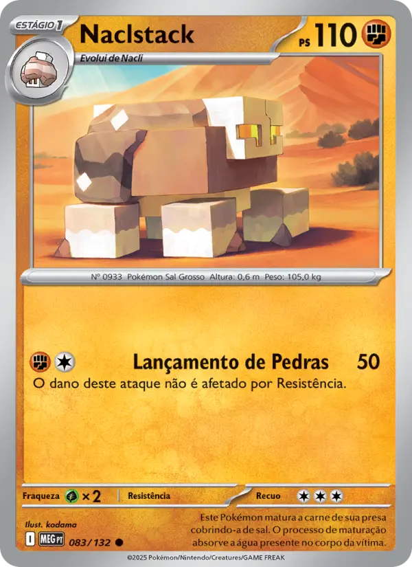Carta Naclstack, nº 083 de Megaevolução