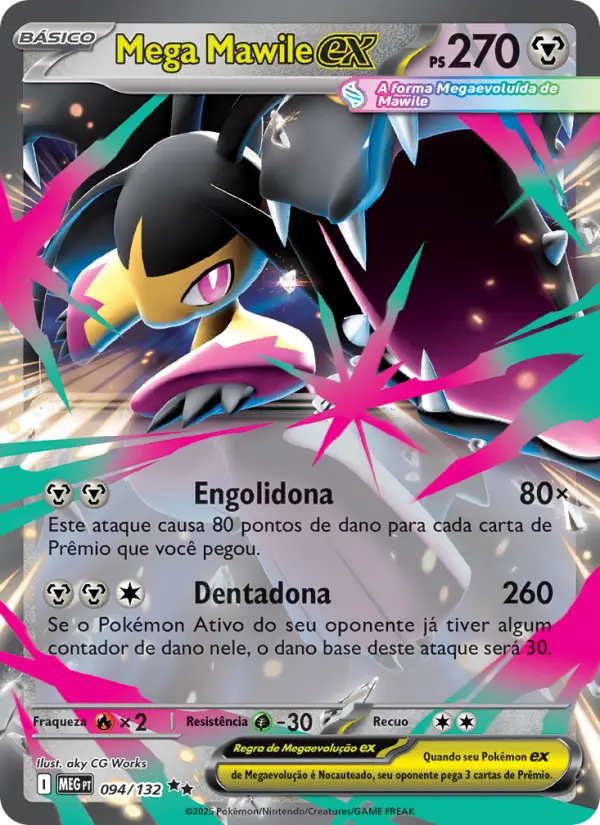 Carta Mega Mawile ex, nº 094 de Megaevolução