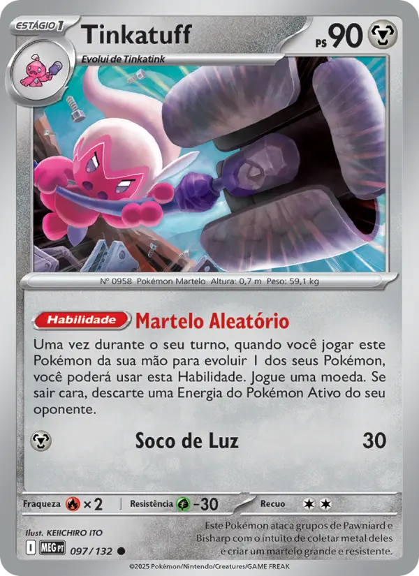 Carta Tinkatuff, nº 097 de Megaevolução