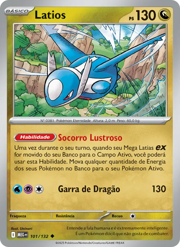 Carta Latios, nº 101 de Megaevolução