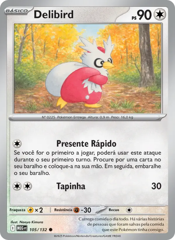 Carta Delibird, nº 105 de Megaevolução