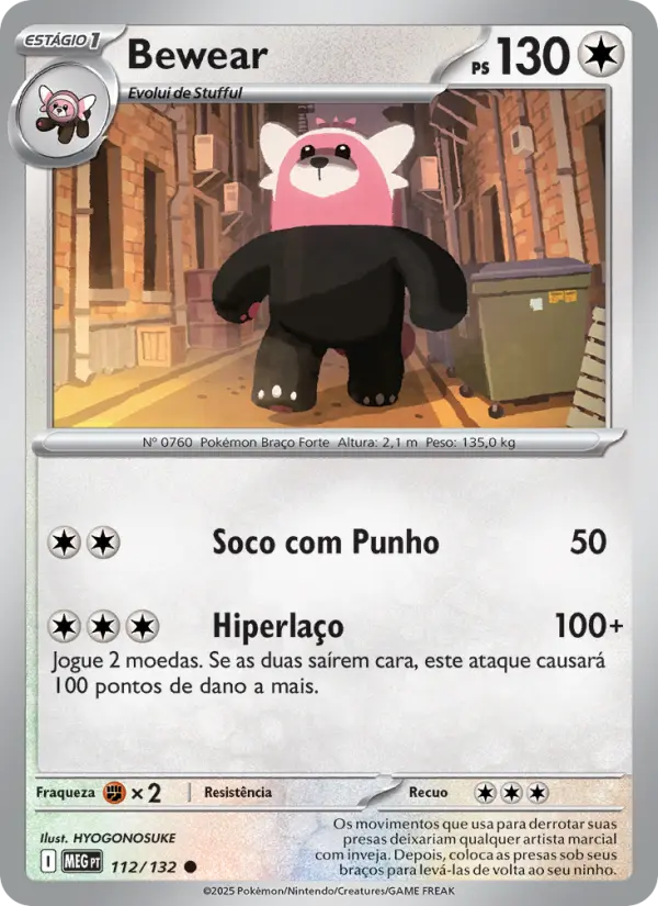 Carta Bewear, nº 112 de Megaevolução