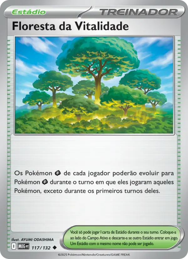Carta Floresta da Vitalidade, nº 117 de Megaevolução