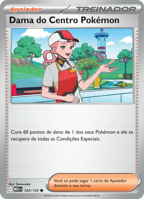 Carta Dama do Centro Pokémon, nº 123 de Megaevolução