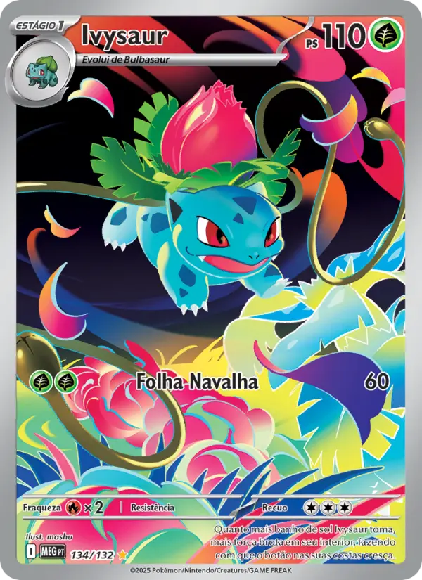 Carta Ivysaur, nº 134 de Megaevolução