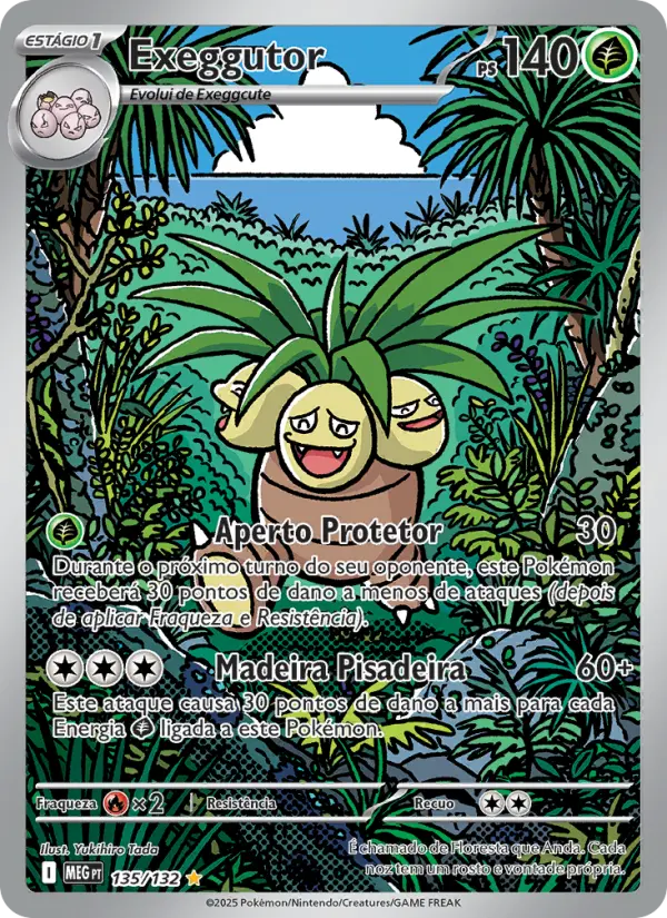 Carta Exeggutor, nº 135 de Megaevolução