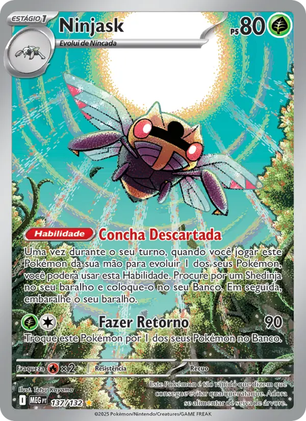 Carta Ninjask, nº 137 de Megaevolução