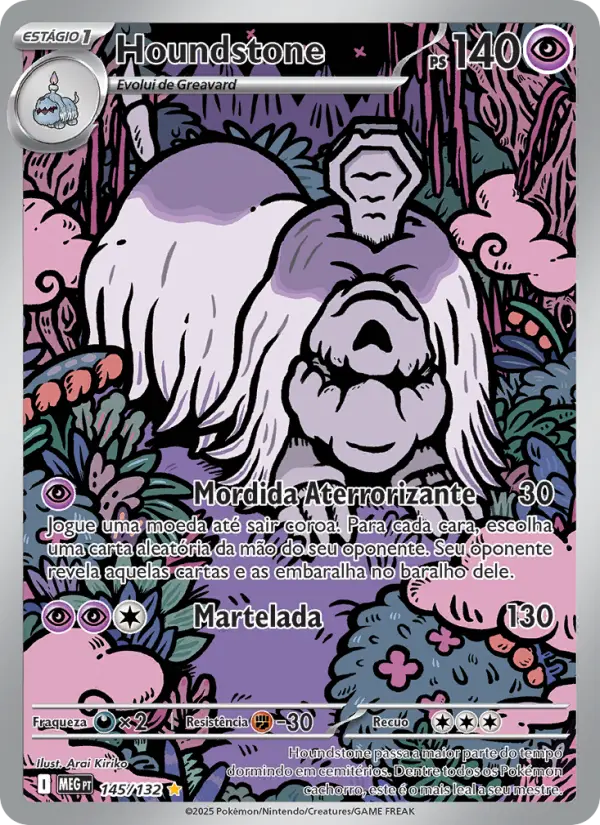 Carta Houndstone, nº 145 de Megaevolução