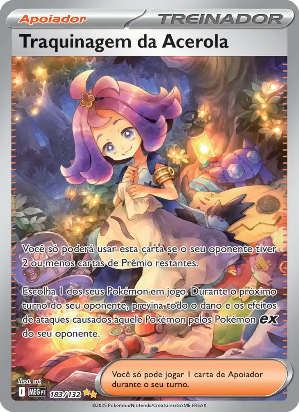 Carta Traquinagem da Acerola, nº 183 de Megaevolução