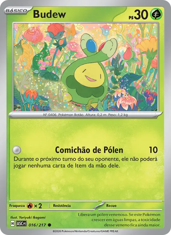 Carta Budew, nº 016 de Heróis Excelsos