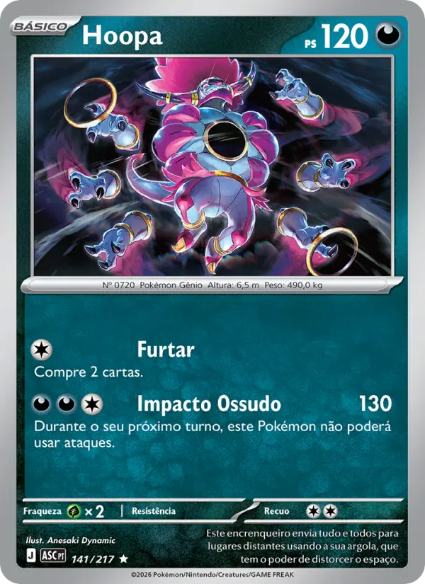 Carta Hoopa, nº 141 de Heróis Excelsos