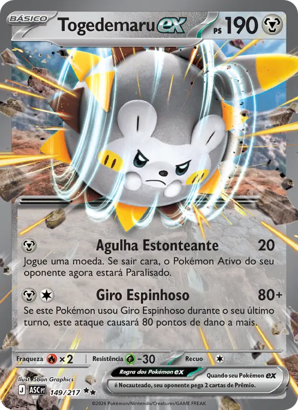 Carta Togedemaru ex, nº 149 de Heróis Excelsos