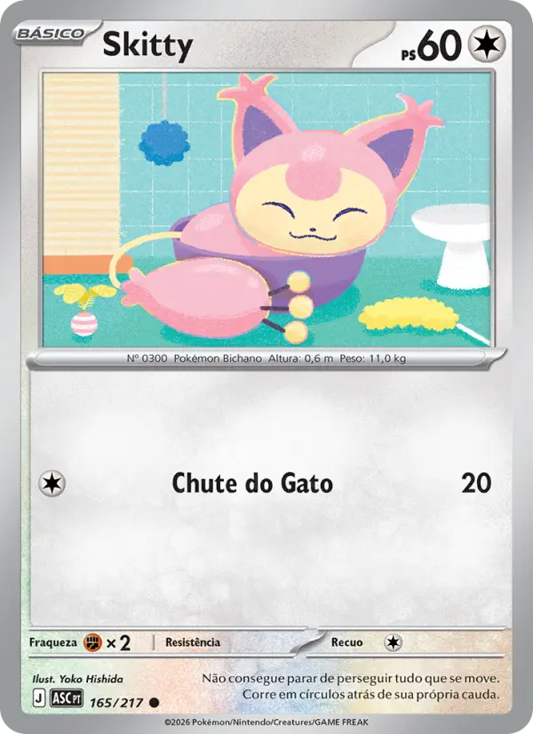 Carta Skitty, nº 165 de Heróis Excelsos