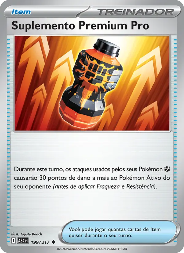 Carta Suplemento Premium Pro, nº 199 de Heróis Excelsos