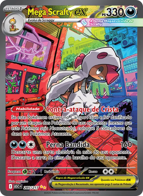 Carta Mega Scrafty ex, nº 285 de Heróis Excelsos