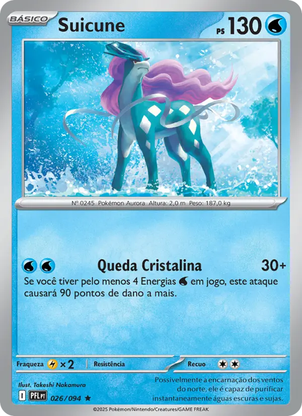 Carta Suicune, nº 026 de Fogo Fantasmagórico