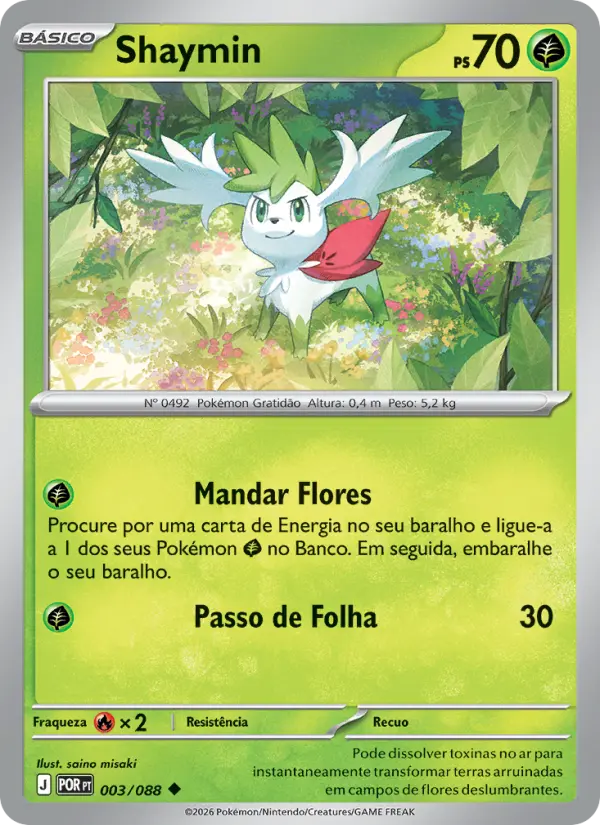 Carta Shaymin, nº 003 de Equilíbrio Perfeito