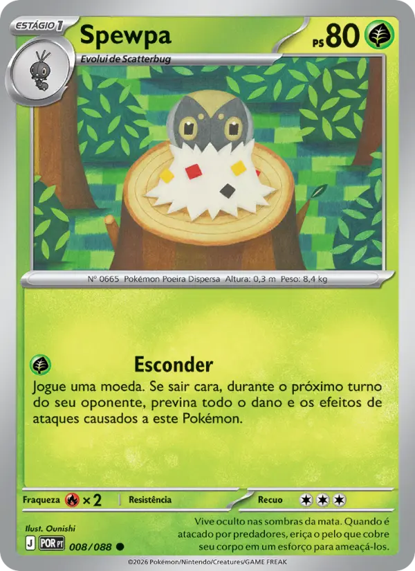 Carta Spewpa, nº 008 de Equilíbrio Perfeito