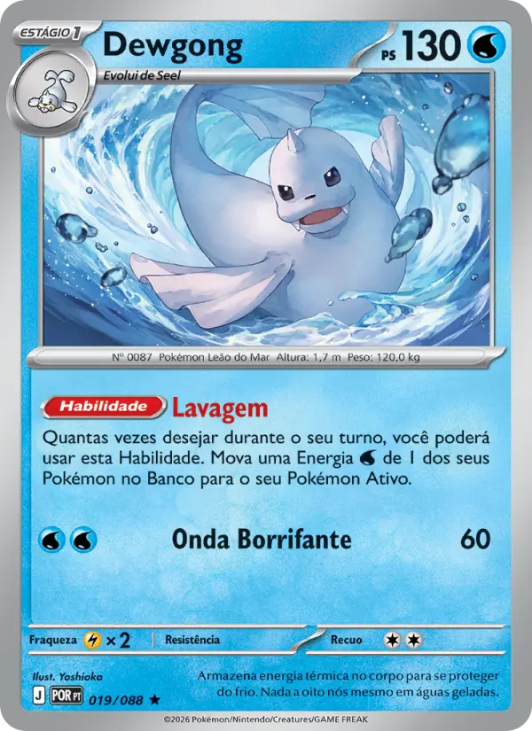 Carta Dewgong, nº 019 de Equilíbrio Perfeito