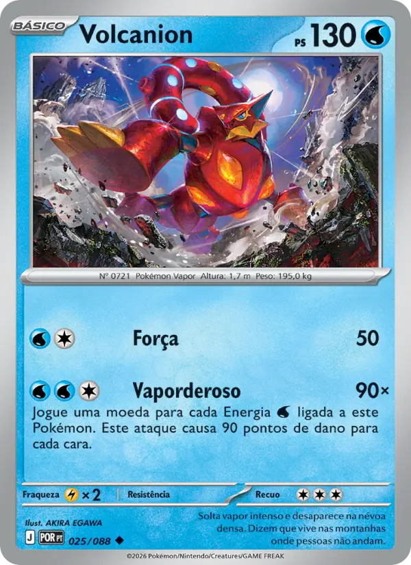 Carta Volcanion, nº 025 de Equilíbrio Perfeito