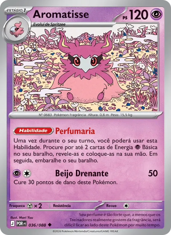 Carta Aromatisse, nº 036 de Equilíbrio Perfeito