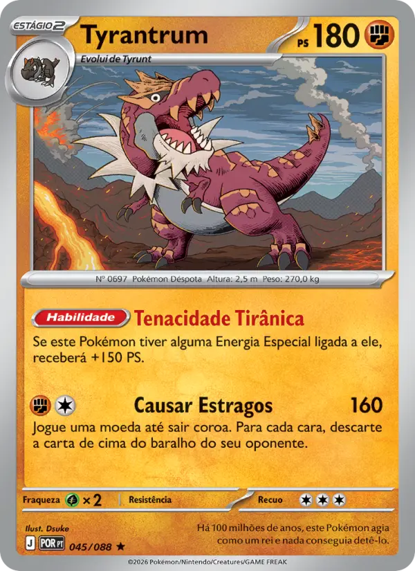 Carta Tyrantrum, nº 045 de Equilíbrio Perfeito