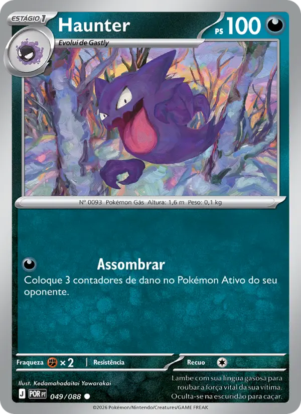 Carta Haunter, nº 049 de Equilíbrio Perfeito
