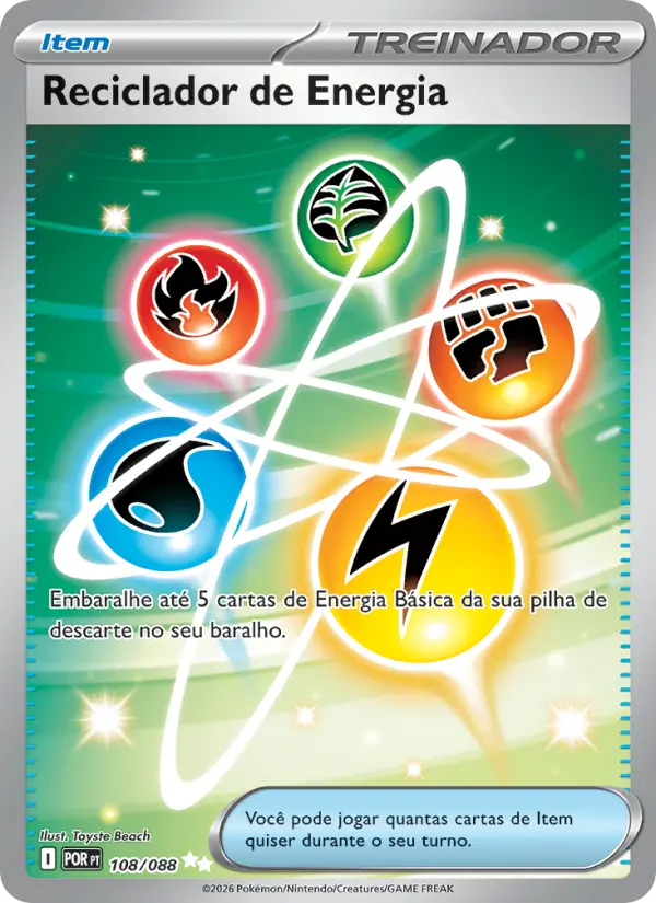 Carta Reciclador de Energia, nº 108 de Equilíbrio Perfeito