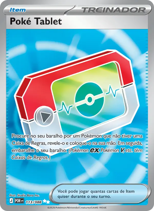Carta Poké Tablet, nº 113 de Equilíbrio Perfeito