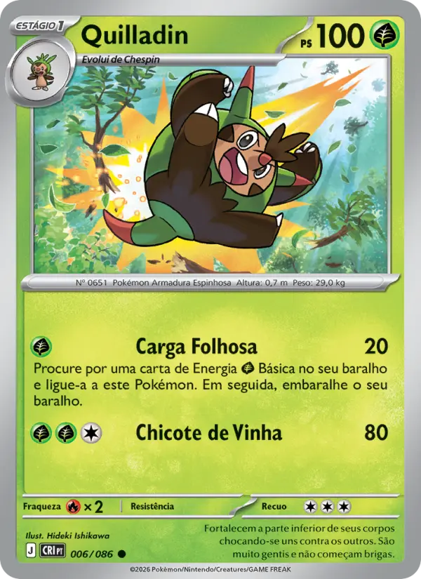 Carta Quilladin, nº 006 de Caos Ascendente