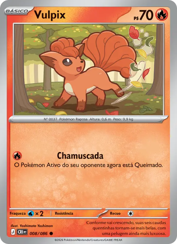 Carta Vulpix, nº 008 de Caos Ascendente