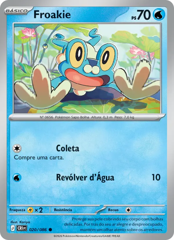 Carta Froakie, nº 020 de Caos Ascendente