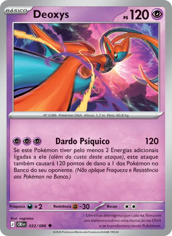 Carta Deoxys, nº 032 de Caos Ascendente