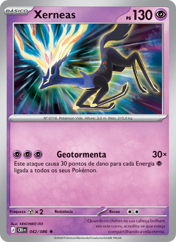 Carta Xerneas, nº 042 de Caos Ascendente