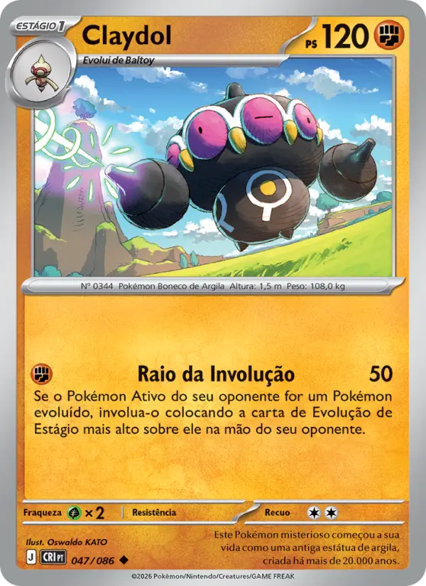 Carta Claydol, nº 047 de Caos Ascendente