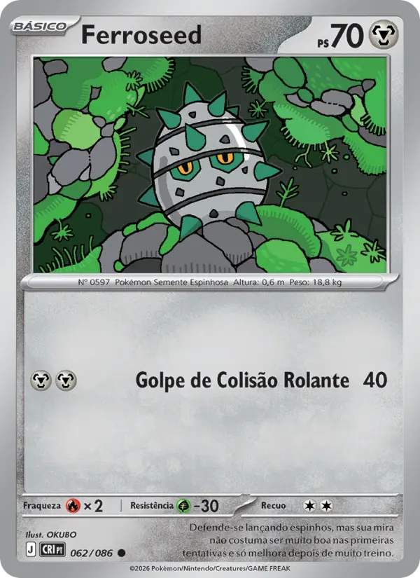 Carta Ferroseed, nº 062 de Caos Ascendente
