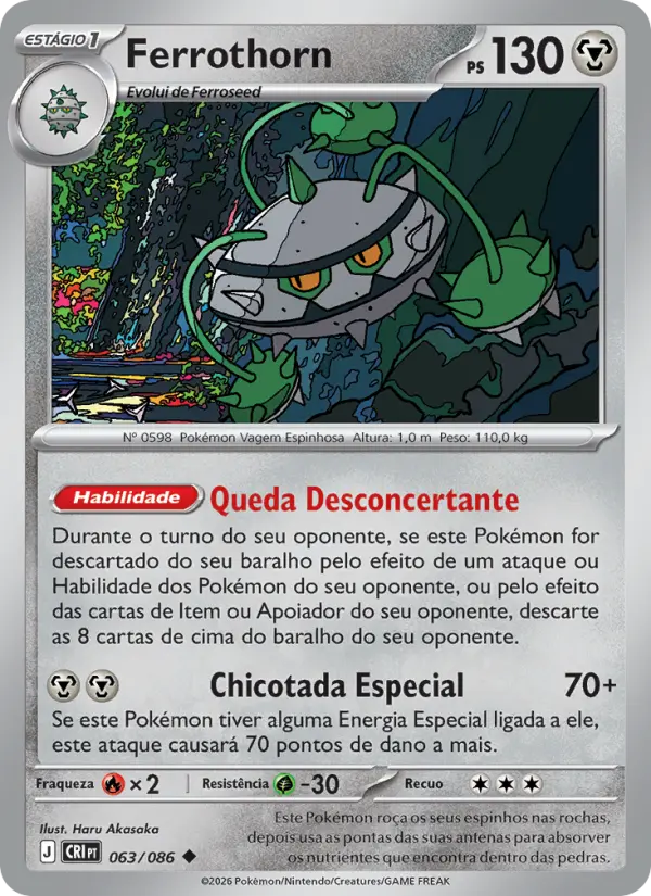Carta Ferrothorn, nº 063 de Caos Ascendente