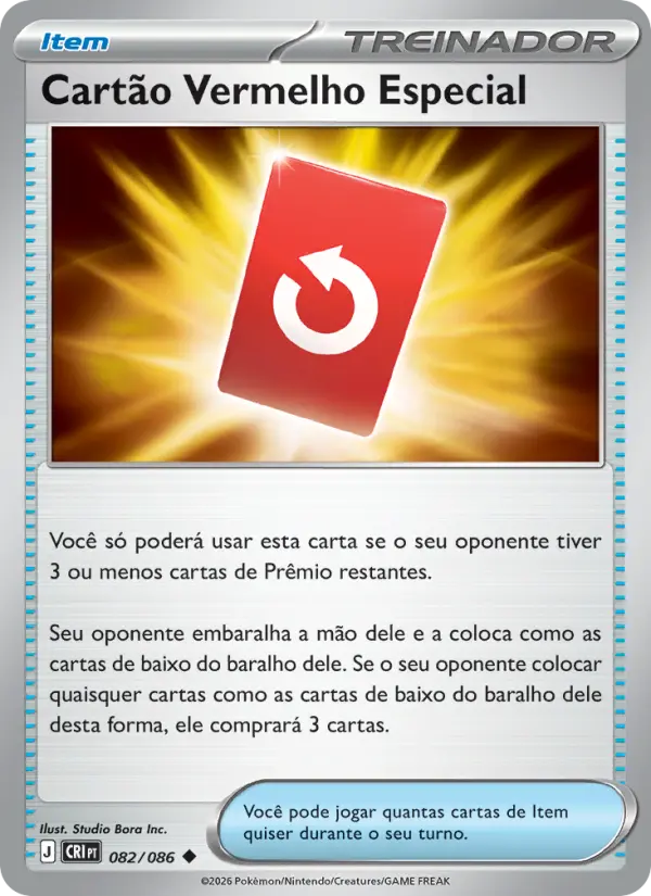 Carta Cartão Vermelho Especial, nº 082 de Caos Ascendente