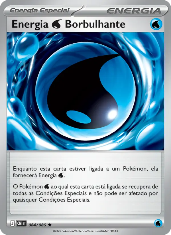 Carta Energia Water Borbulhante, nº 084 de Caos Ascendente