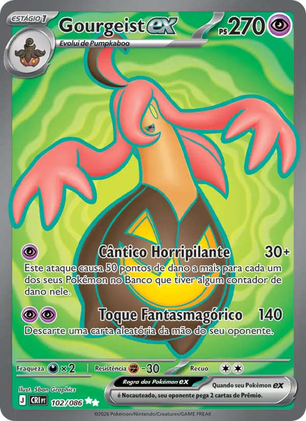 Carta Gourgeist ex, nº 102 de Caos Ascendente
