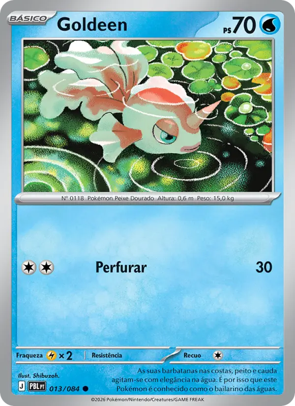 Carta Goldeen, nº 013 de Escuridão Absoluta