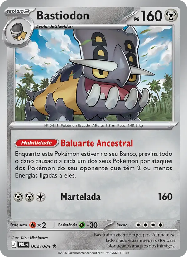 Carta Bastiodon, nº 062 de Escuridão Absoluta